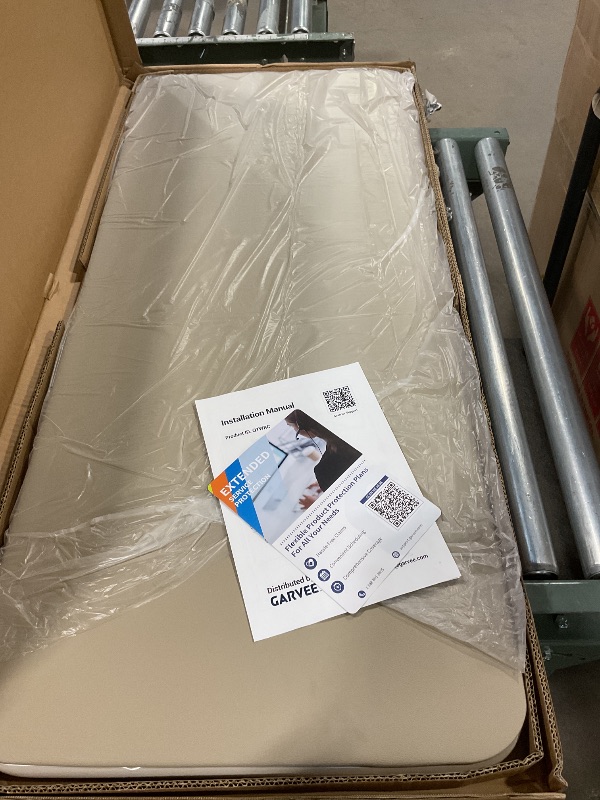 Photo 1 of **BEIGE/PHOTO FOR REFERENCE** it’s only 14 4 Feet Foldable Table Adjustable Height with Built in Handle, Steel Legs | 4FT Heavy Duty Portable | Perfect for Party Dining Wedding Events Picnic Indoor Outdoor Camping Utility Folding - 4 Foot