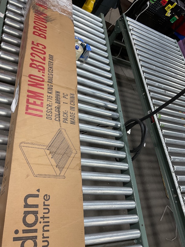 Photo 1 of ***HEADBOARD ONLY **** Meridian Furniture B1205Brown-K Penny Collection Modern | Curved Headboard, 87" W x 88" D x 52" H, Brown, King