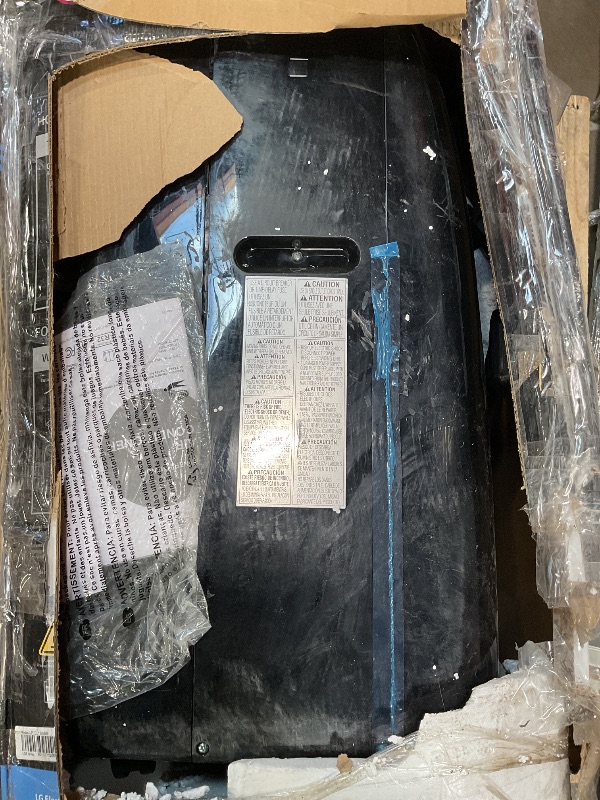 Photo 1 of **MISSING ASSEMBLY PIECE (S)**** LG 10,000 BTU Smart Portable Air Conditioner, 115V, Cools 450 Sq.Ft. (18' x 25' Room Size), Portable Air Conditioner for Home with Voice Control, Works with LG ThinQ, Amazon Alexa, and Hey Google