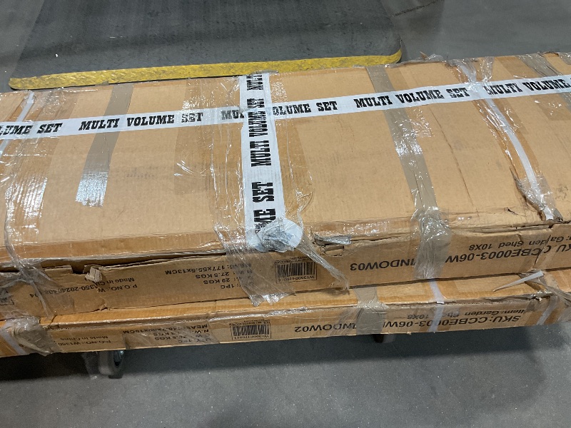 Photo 1 of ****PARTIAL SET MISSING BOX 1**** Patiowell 10' x 8'/10' x 10'Metal Outdoor Storage Shed with Goods Shelves/Floor Frame Garden Tool Shed for Backyard Garden 10' x 10' with Floor Frame