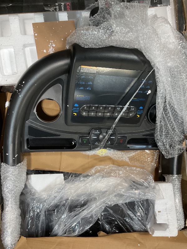 Photo 1 of ****FOR PARTS/NON-FUNCTIONAL**** THERUN Incline Treadmill, Treadmills for Running and Walking, 300 lbs Weight Capacity Folding Treadmill with 0-15% Auto Incline, Wide Belt, 3.5 HP, App, Heart Rate, Orange