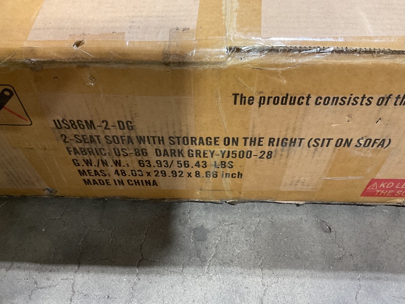 Photo 1 of **SELLING AS PARTIAL SET. CORNER DAMAGE **Shintenchi U Shaped Sectional Couch for Living Room,110" 4-Seater Comfy Couch with Double Chaise,Deep Seat Modular Sofa Couches with Thick Cushion & Soft Backrest,Dark Gray