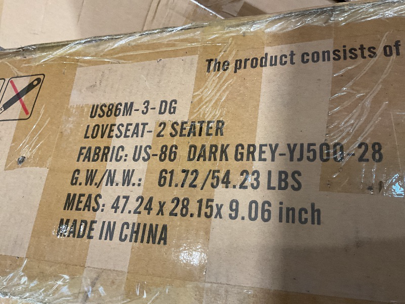Photo 1 of **SELLING AS PARTIAL SET. CORNER DAMAGE **Shintenchi U Shaped Sectional Couch for Living Room,110" 4-Seater Comfy Couch with Double Chaise,Deep Seat Modular Sofa Couches with Thick Cushion & Soft Backrest,Dark Gray