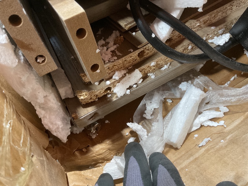 Photo 1 of **SELLING FOR PARTS. SCRATCH. DAMAGE TO MULTIPLE CORNERS**YITAHOME TV Stand for 80/75/70 Inch TVs, Farmhouse Entertainment Center with LED Lights & Storage Cabinets, Open Shelves & Adjustable Shelf, TV Consoles for Living Room, Washed Gray