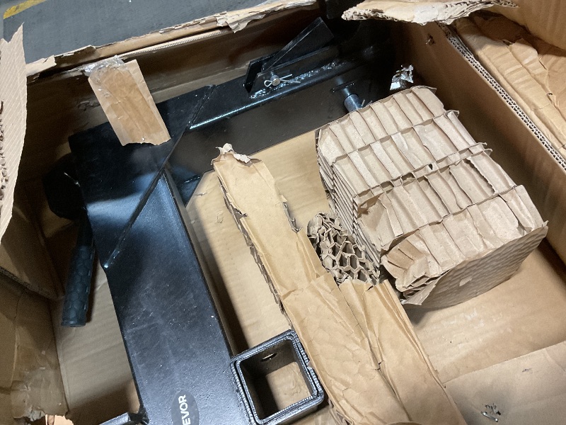 Photo 1 of **MISSING TWO HARDWARE CONNECTOR PIECES. SCRAPES****VEVOR 3-Point Quick Hitch with 2 in Receiver, 3000 Lbs Lift Capacity, 3-Pt Hitch with 5 Level Adjustable Bolt, Adaptation to Category 1 & 2 Tractor, Heavy Duty 3 Point Attachments, Black