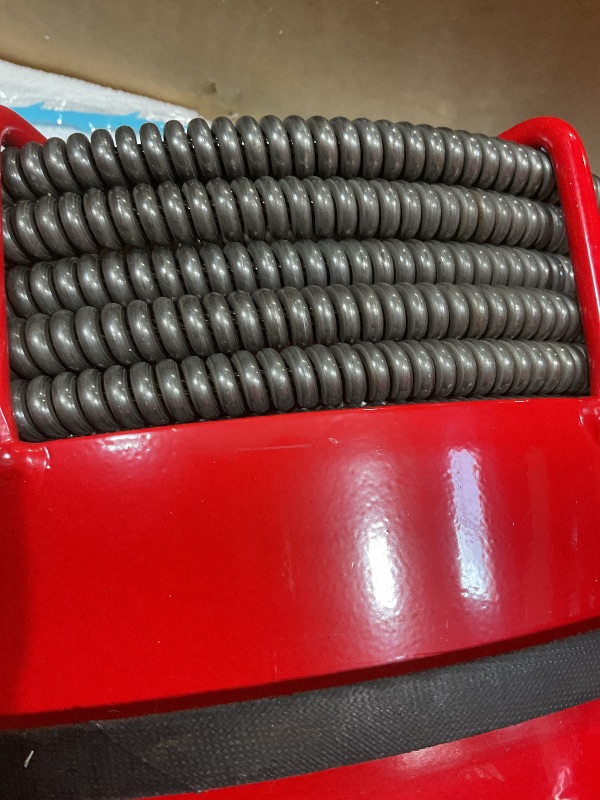 Photo 1 of ** ***FOR PARTS ONLY/NON-FUNCTIONAL ***** VEVOR Drain Cleaner Machine 75FT x 1/2 Inch, Sewer Snake Auger Manual Feed, 370W Electric Drain Cleaning Machine with 4 Cutters & Air-activated Foot Switch for 2" to 4" Pipes