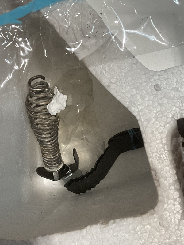 Photo 1 of ** ***FOR PARTS ONLY/NON-FUNCTIONAL ***** VEVOR Drain Cleaner Machine 75FT x 1/2 Inch, Sewer Snake Auger Manual Feed, 370W Electric Drain Cleaning Machine with 4 Cutters & Air-activated Foot Switch for 2" to 4" Pipes