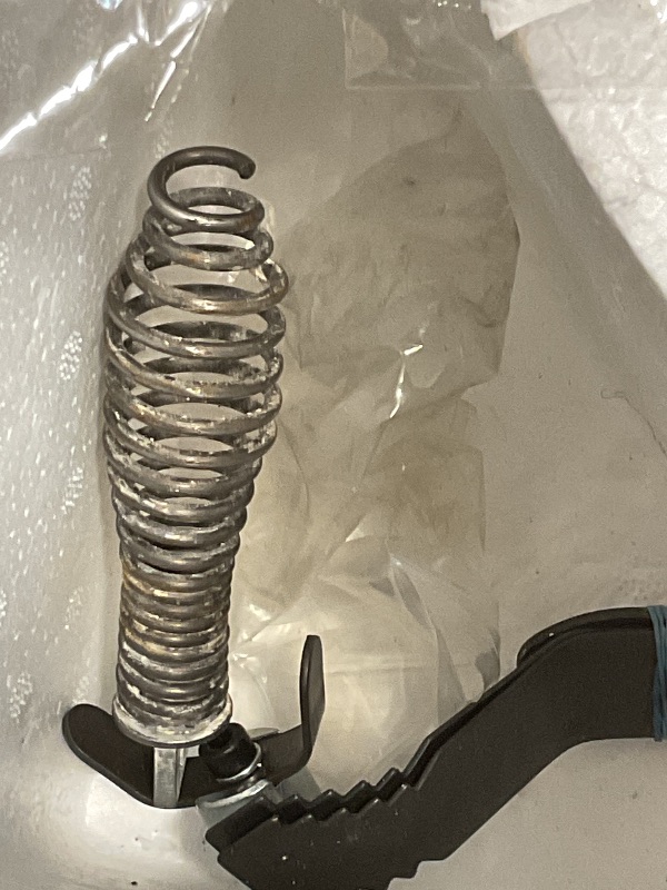 Photo 1 of ** ***FOR PARTS ONLY/NON-FUNCTIONAL ***** VEVOR Drain Cleaner Machine 75FT x 1/2 Inch, Sewer Snake Auger Manual Feed, 370W Electric Drain Cleaning Machine with 4 Cutters & Air-activated Foot Switch for 2" to 4" Pipes