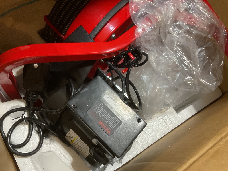Photo 1 of ** ***FOR PARTS ONLY/NON-FUNCTIONAL ***** VEVOR Drain Cleaner Machine 75FT x 1/2 Inch, Sewer Snake Auger Manual Feed, 370W Electric Drain Cleaning Machine with 4 Cutters & Air-activated Foot Switch for 2" to 4" Pipes