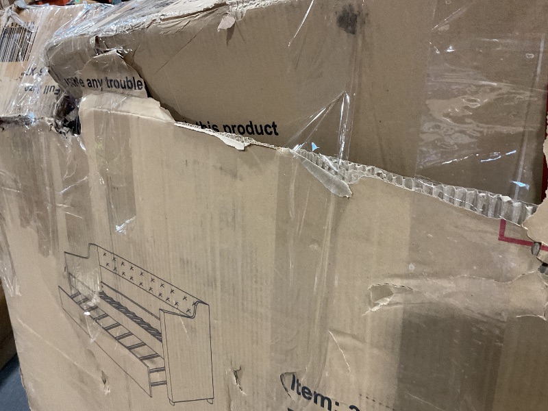 Photo 1 of **SCRAPES ON WOOD FRAME  ENDS**Ball & Cast Full Size Daybed with Trundle,Upholstered Trundle Bed W/Bedframe Tufted Button & Copper Nail on Arms Design,No Box Spring Needed,Sofa Bed Frame for Bedroom,Guest Room,Light Gray