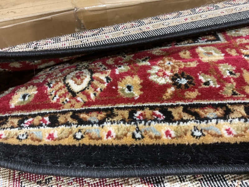 Photo 1 of **DIRT**Well Woven Barclay Collection Medallion Kashan Black 4x5 Area Rug - for Entryways, Small Bedrooms, Living Rooms