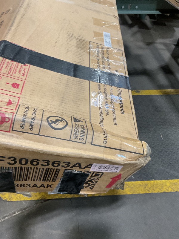 Photo 1 of **SELLING FOR PARTS AS PARTIAL SET. ONE OF TWO BOXES. SCRATCH**Ball & Cast Murphy Bed Queen Size Bed Frame with a Shelf,Wooden Space-Saving Wall Cabinet Beds,w/Slat Support,for Bedroom,Student Dorms,Guest Rooms,Studio,Office,White