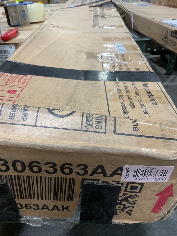 Photo 1 of **SELLING FOR PARTS AS PARTIAL SET. ONE OF TWO BOXES. SCRATCH**Ball & Cast Murphy Bed Queen Size Bed Frame with a Shelf,Wooden Space-Saving Wall Cabinet Beds,w/Slat Support,for Bedroom,Student Dorms,Guest Rooms,Studio,Office,White