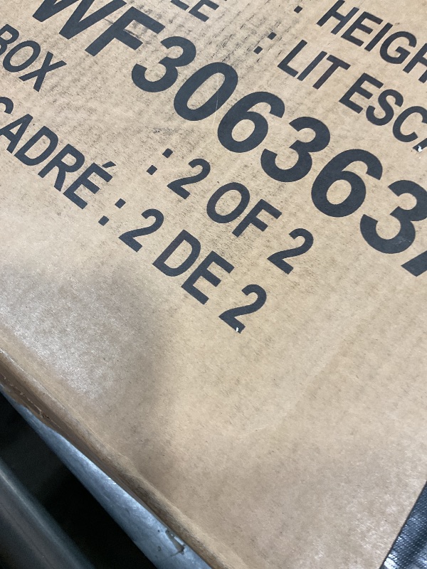 Photo 1 of **SELLING FOR PARTS AS PARTIAL SET. ONE OF TWO BOXES. SCRATCH**Ball & Cast Murphy Bed Queen Size Bed Frame with a Shelf,Wooden Space-Saving Wall Cabinet Beds,w/Slat Support,for Bedroom,Student Dorms,Guest Rooms,Studio,Office,White