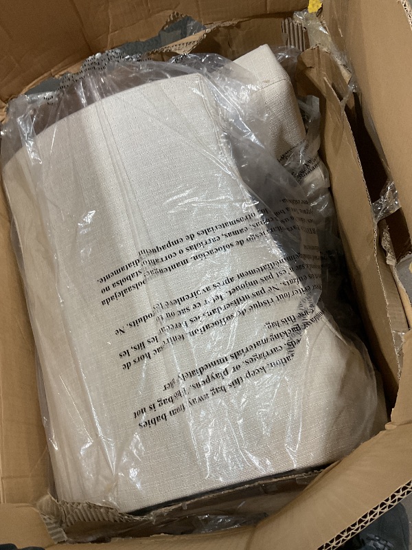 Photo 1 of **2 CHAIRS ONLY**MALOL 7-Piece Rectangular Dining Table Set for 6, 63" Industrial Kitchen Table with 6 Tufted Parsons Dinner Chairs for Dining Room, Kitchen, Living Room, Brown+Beige