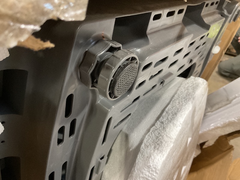 Photo 1 of **BIG DENTS ON BOTTOM FRAME**BLACK+DECKER 3.0 Cu. Ft. Portable Washer, 26.5 lb. Capacity Washing Machine, 6 Cycles, Quick Connect Sink Adapter and Drain Hose Included, Transparent Lid & LED Display, BPW30MW, White