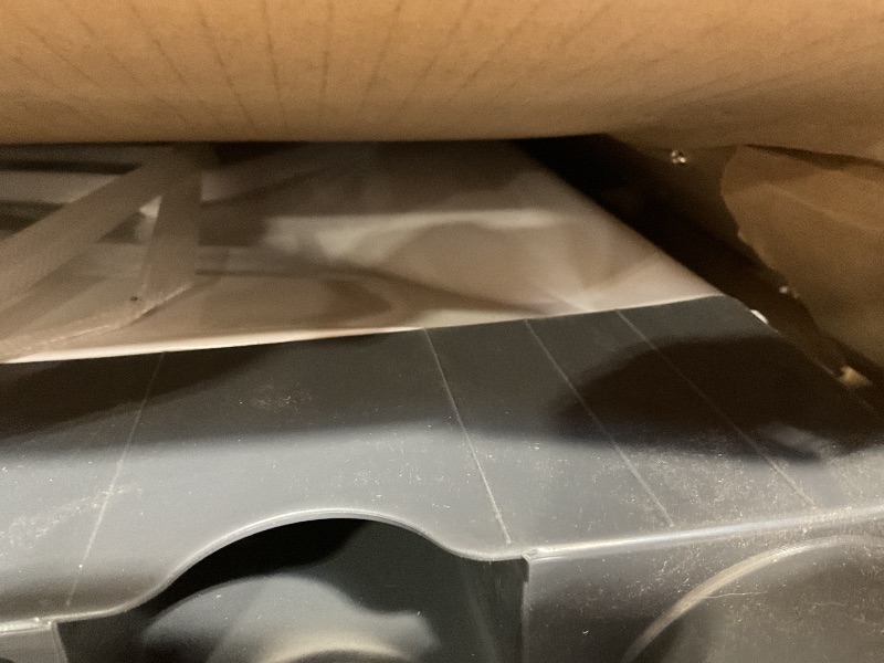 Photo 1 of **BIG DENTS ON BOTTOM FRAME**BLACK+DECKER 3.0 Cu. Ft. Portable Washer, 26.5 lb. Capacity Washing Machine, 6 Cycles, Quick Connect Sink Adapter and Drain Hose Included, Transparent Lid & LED Display, BPW30MW, White