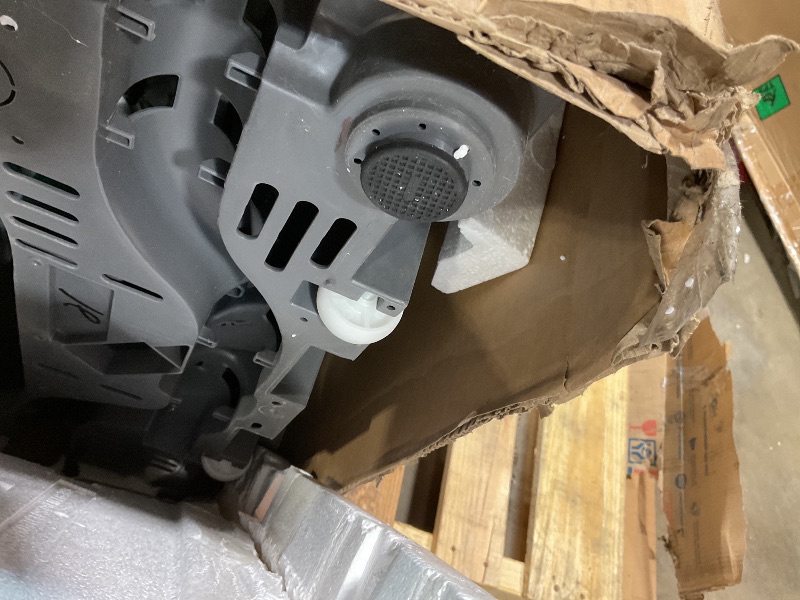 Photo 1 of **BIG DENTS ON BOTTOM FRAME**BLACK+DECKER 3.0 Cu. Ft. Portable Washer, 26.5 lb. Capacity Washing Machine, 6 Cycles, Quick Connect Sink Adapter and Drain Hose Included, Transparent Lid & LED Display, BPW30MW, White