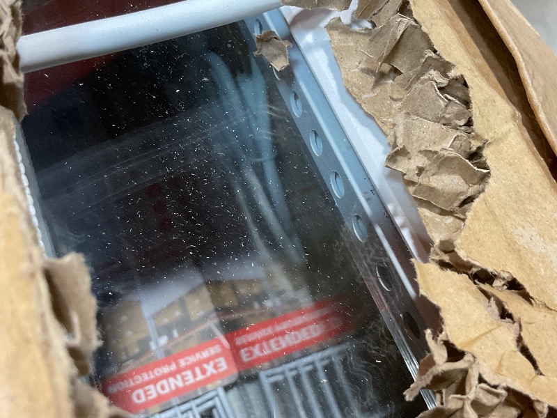 Photo 1 of **PARTS ONLY****DIRT. SCRAPES**Litake Commercial Refrigerator, 3.5 Cu. FT Glass Refrigerator Display Case Countertop with Adjustable Shelves, Interior LED Lighting, Display Fridge for Pastry Cake Restaurant, Auto Defrost, White