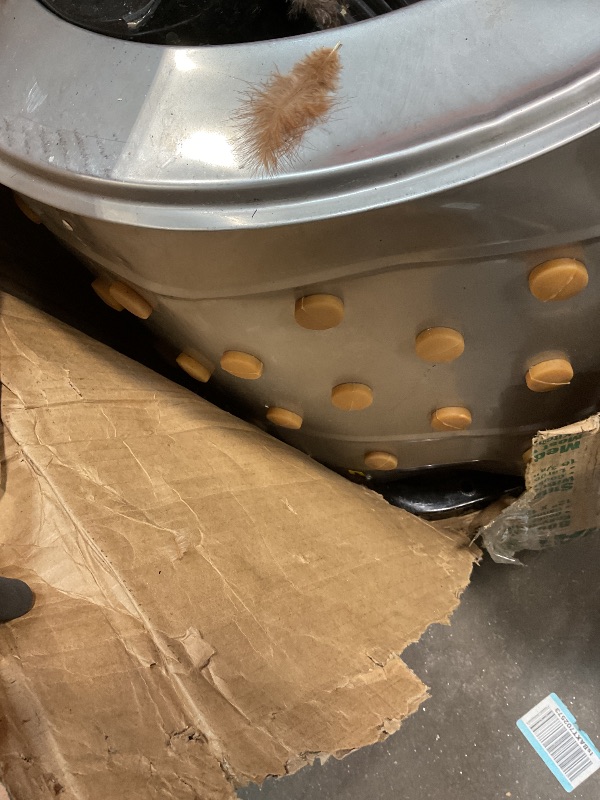 Photo 1 of **SELLING FOR PARTS. MAJOR DAMAGE.**Yardbird 21833 Chicken Plucker, Stainless Steel, 1.5 HP Motor, 20-inch Drum, 110 Natural Soft Fingers, Integrated Irrigation Ring, Transport Wheels, Simple Debris Collection