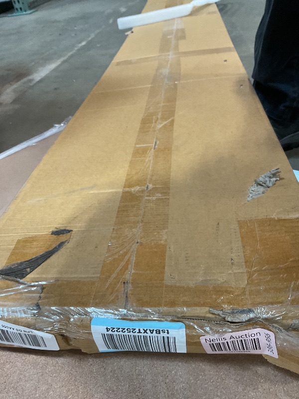 Photo 1 of **MAJOR DAMAGE TO 3 FT ON ONE END FOR BOTH PIECES**Art3d 2-Pack 108" x 12" Acoustic Wood Panels for Wall, Soundproof Wood Slat Panel for Wall and Ceiling, 3D Fluted Sound Absorbing Paneling for Interior Wall Decor, Living Room, Bedroom - Teak