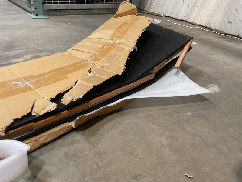 Photo 1 of **MAJOR DAMAGE TO 3 FT ON ONE END FOR BOTH PIECES**Art3d 2-Pack 108" x 12" Acoustic Wood Panels for Wall, Soundproof Wood Slat Panel for Wall and Ceiling, 3D Fluted Sound Absorbing Paneling for Interior Wall Decor, Living Room, Bedroom - Teak