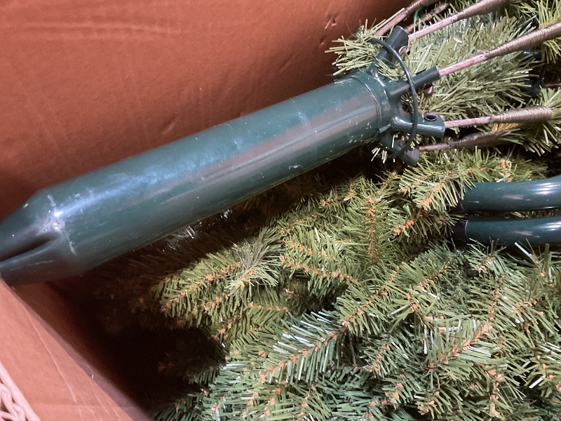 Photo 1 of **SCRAPES**National Tree Company 9 ft Dunhill Fir Full Artificial Christmas Tree, Includes Stand, Green