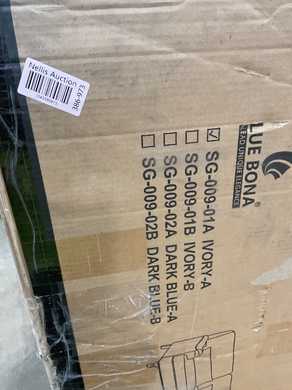 Photo 1 of **SELLING FOR PARTS AS PARTIAL SET. ONE BOX OF TWO. DIRT**Apicizon 3-Seat Sofa Couch with Loveseat, 2 Piece Sofa Sets White Corduroy Couche for Living Room, Modern Lounge Sofa Sleeper Couch for Apartment with Deep Seat