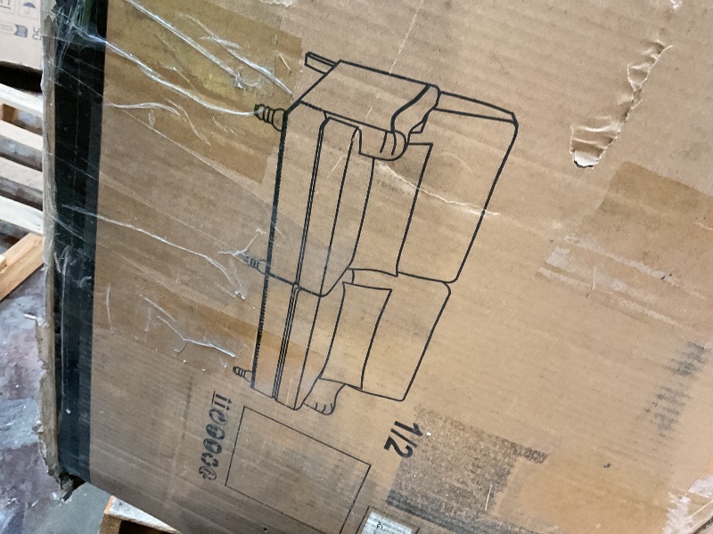 Photo 1 of **SELLING FOR PARTS AS PARTIAL SET. ONE BOX OF TWO. DIRT**Apicizon 3-Seat Sofa Couch with Loveseat, 2 Piece Sofa Sets White Corduroy Couche for Living Room, Modern Lounge Sofa Sleeper Couch for Apartment with Deep Seat