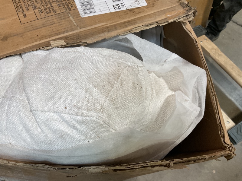 Photo 1 of **SELLING FOR PARTS AS PARTIAL SET. ONE BOX OF TWO. DIRT**Apicizon 3-Seat Sofa Couch with Loveseat, 2 Piece Sofa Sets White Corduroy Couche for Living Room, Modern Lounge Sofa Sleeper Couch for Apartment with Deep Seat