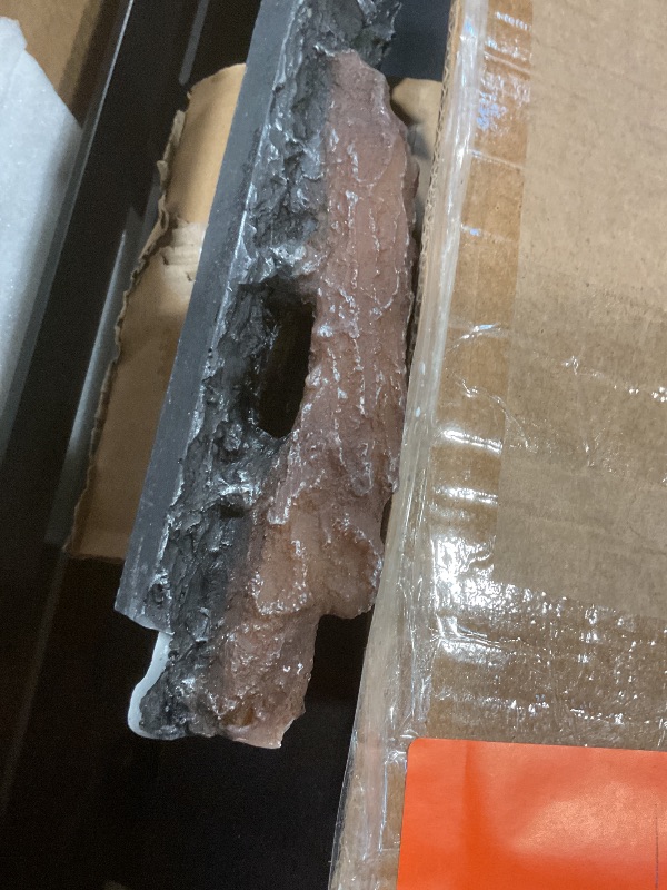 Photo 1 of **SELLING FOR PARTS. MAJOR DAMAGE TO FIRE PIECE. FRONT SCREEN CAME OFF**Oxhark Flame 54 Inches Electric Fireplace Freestanding & Wall Mounted & Recessed Electric Fireplace Heater with Remote Control, 196 Flame Combinations, 6 Levels Brightness& Speed, Tim