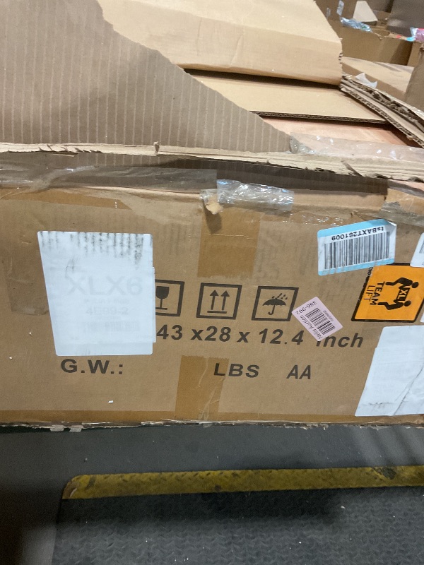 Photo 1 of ****HAS A CRACK ON COUNTERTOP ON 1 SIDE**** EQLOO 36 in. W x 22 in. D Vanity Top, Engineered Stone Vanity Top with Sink in Venice White, Rectangular Center Sink Top, 8 in. Faucet Hole Spacing and Backsplash Bathroom Sink Top