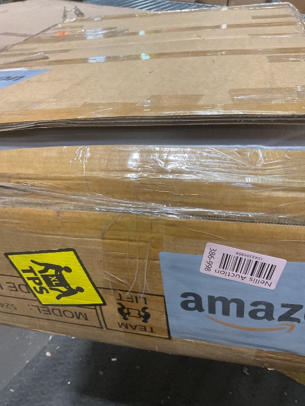 Photo 1 of **SELLING FOR PARTS. BROKEN MIRROR**Chrangmay 47.24" Big Modern Vanity Desk with Mirror and Lights,Makeup Vanity Desk with 5 Drawers and Storage Shelves & Power Outlet,Dressing Table with Glass Top, Black