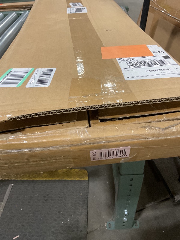 Photo 1 of **SCRATCHES. DIRT**Kinchoix Pipe and Drape Backdrop Stand 8ftx10ft Adjustable Background Support System Heavy Duty Background Stand for Wedding Banquet Decorations Black