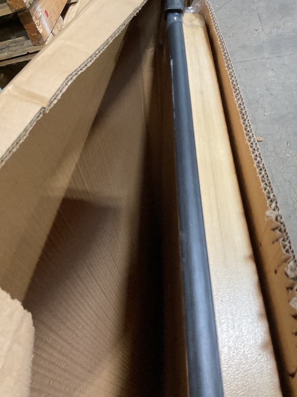 Photo 1 of **SCRAPES ON EDGE**Flash Furniture Fielder 8' Rectangular All-Occasion Wood Folding Event Table, Foldable Portable Banquet Table with Wooden Top, Natural/Black