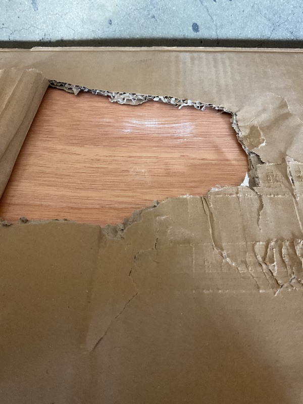 Photo 1 of **SCRAPES/SCRATCHES ON TABLETOP**Flash Furniture Fielder 8' Rectangular All-Occasion Wood Folding Event Table, Foldable Portable Banquet Table with Wooden Top, Natural/Black