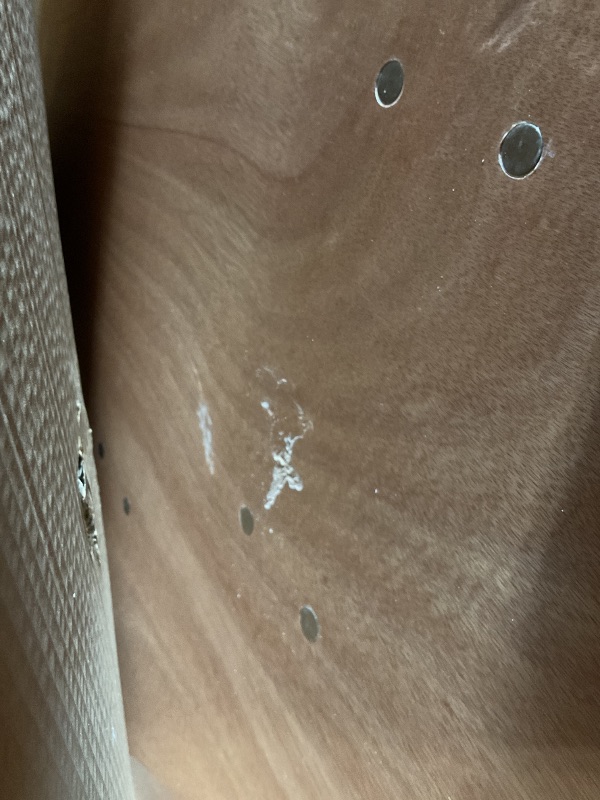 Photo 1 of **SCRAPES/SCRATCHES ON TABLETOP**Flash Furniture Fielder 8' Rectangular All-Occasion Wood Folding Event Table, Foldable Portable Banquet Table with Wooden Top, Natural/Black