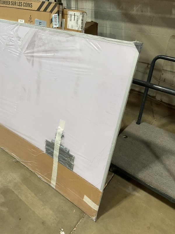 Photo 1 of **SCRAPES ON FRAME**VIZ-PRO Dry Erase Board/Whiteboard, 96 x 48 Inches, Wall Mounted Board for School Office and Home 8' x 4'