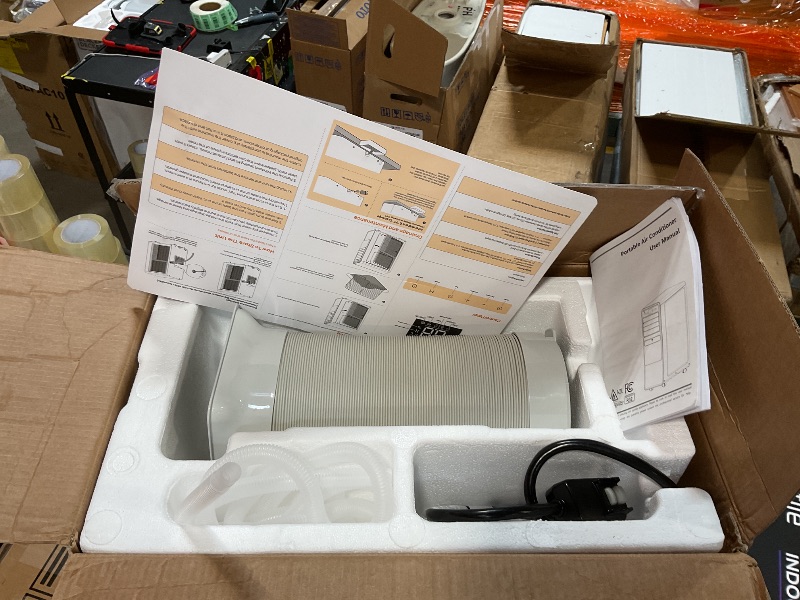 Photo 1 of *****FOR PARTS/ MISSING ASSEMBLY PIECES**** DOMANKI 12000 BTU Portable Air Conditioners for Room up to 500 sq.ft, 3-in-1 Free Standing Quiet Portable AC Unit with Fan & Dehumidifier, Remote Control, Sleep Mode/24h Timer, 4 Speed, Auto Swing