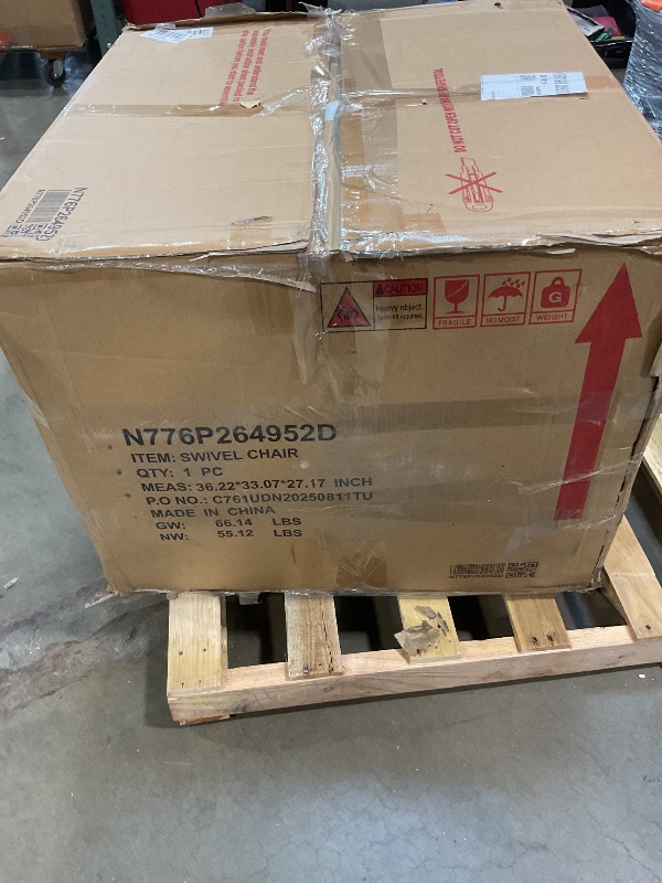 Photo 1 of **VERY MINIMAL DOG HAIR AS SEEN IN PHOTO**Christopher Knight Home Monroe Velvet Swivel Club Chair, Armchair with 360-Degree Rotation, Upholstered Barrel Swivel Sofa Chair for Living Room, Tufted Back, Thick Cushion, Iron Base, Dark Brown