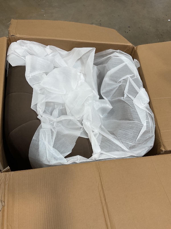 Photo 1 of **VERY MINIMAL DOG HAIR AS SEEN IN PHOTO**Christopher Knight Home Monroe Velvet Swivel Club Chair, Armchair with 360-Degree Rotation, Upholstered Barrel Swivel Sofa Chair for Living Room, Tufted Back, Thick Cushion, Iron Base, Dark Brown