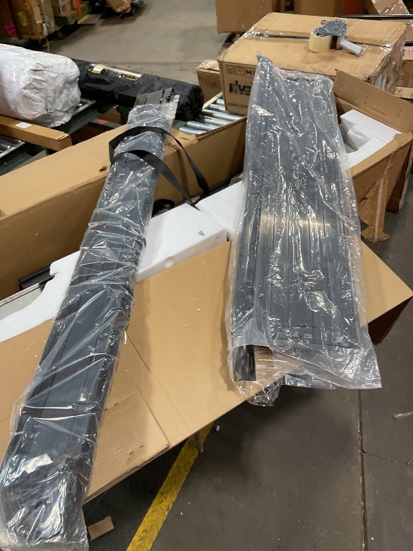 Photo 1 of ***UNKNOWN DAMAGED/ MISSING PIECES*** VEVOR Retractable Tonneau Cover, 5.0 ft Retractable Tonneau Cover with Built-in Drainage Pipe for 2021-2024 Toyota Tacoma Crew Cab w/Deck Rail System, Equipped with Double-Lock & T-Slot