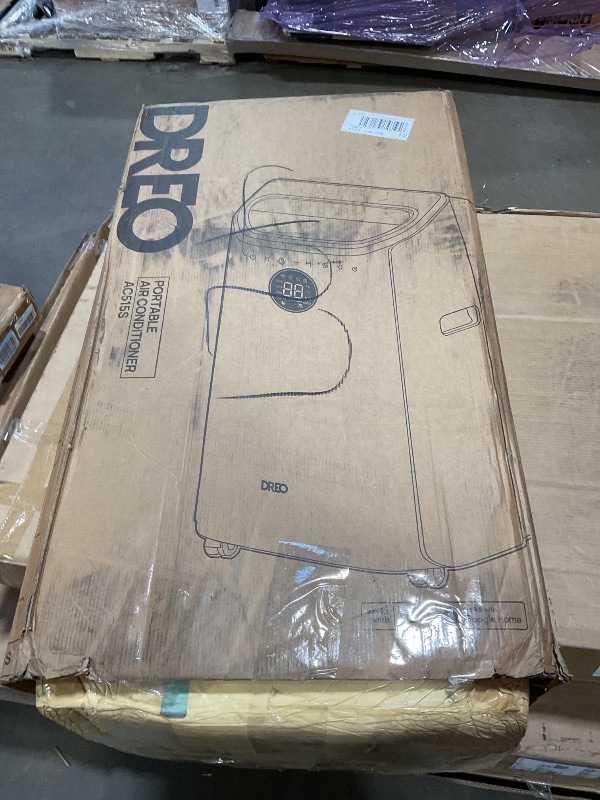 Photo 1 of ***FOR PARTS/MISSING PIECES*** Dreo Portable Air Conditioners, 12000 BTU ASHRAE (8000 BTU DOE) Smart AC Unit for Room with Drainage-free Cooling, APP/Voice/Remote, Fan & Dehumidifier, Quiet Standing AC for Bedroom, AC515S New