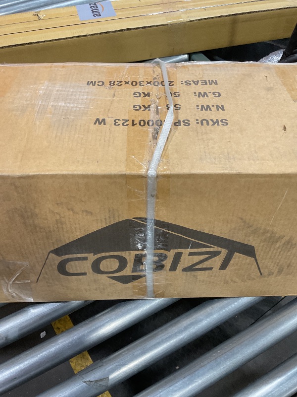 Photo 1 of ***INCOMPLETE SET/ BOX 1 OF POSSIBLY 4**** COBIZI 10x20FT Party Tent Heavy Duty for Parties Outdoor Gazebo White Event Shelter Wedding Canopy, BBQ Commercial with Removable Sidewall Windows, Powder Coating (Better Than Galvanized)