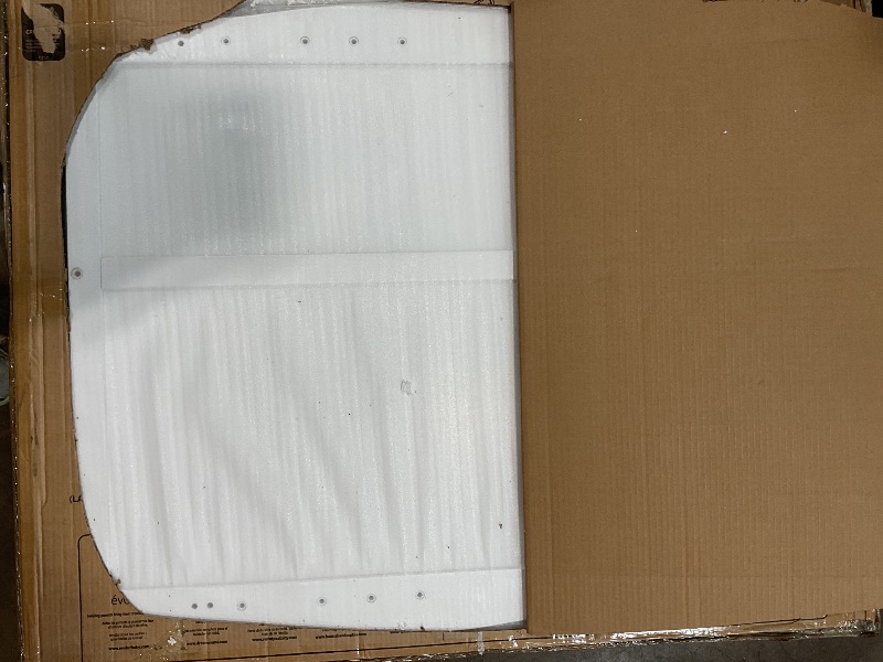 Photo 1 of ****INCOMPLETE SET BOX IS MARKED AS 2 of 2. BOX 1 IS NOT INCLUDED**** Dream On Me Brody 5-in-1 Convertible Full-Size Baby Crib & 3-Drawer Changer in White, Pinewood, GreenGuard Gold & JPMA, 1” Changer Pad, 3 Mattress Heights, Converts to Toddler & Full Si