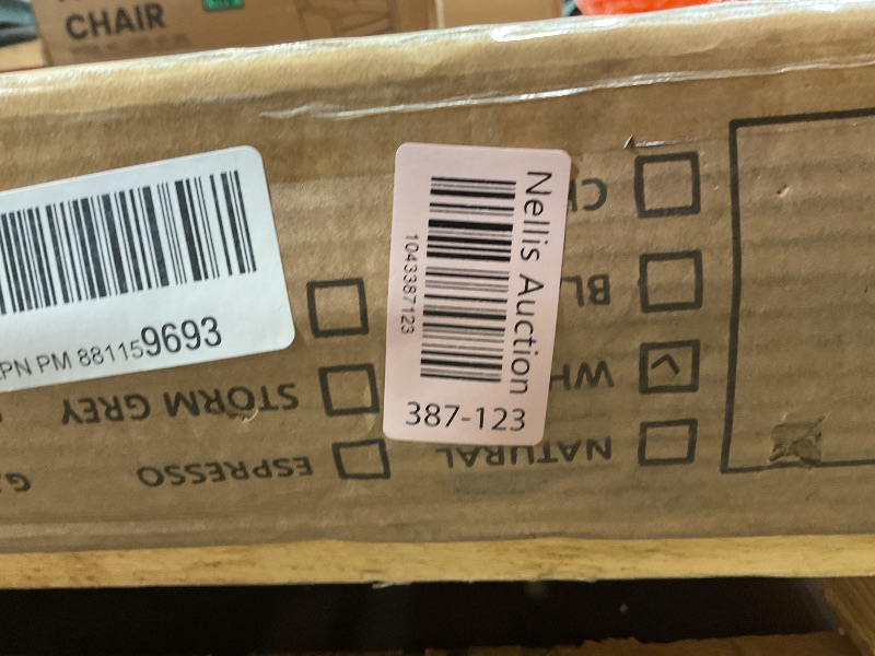 Photo 1 of ****INCOMPLETE SET BOX IS MARKED AS 2 of 2. BOX 1 IS NOT INCLUDED**** Dream On Me Brody 5-in-1 Convertible Full-Size Baby Crib & 3-Drawer Changer in White, Pinewood, GreenGuard Gold & JPMA, 1” Changer Pad, 3 Mattress Heights, Converts to Toddler & Full Si
