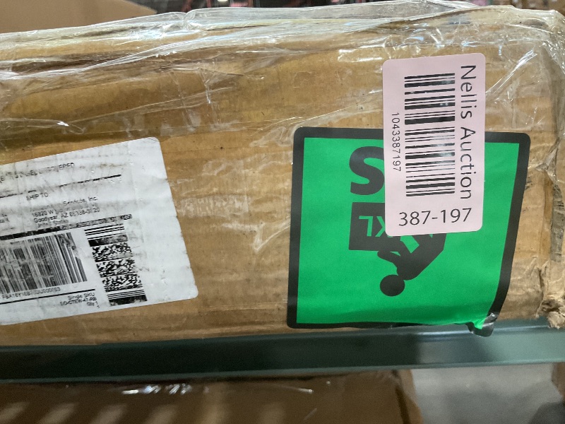 Photo 1 of ***MISSING ASSEMBLY INSTRUCTIONS**** Besiost 47" Farmhouse Wood Entryway Table Narrow Console Table with Storage Behind Couch Sofa Table with Shelves Entry Way Table with Open Storage, Easy Assembly, Rustic Brown