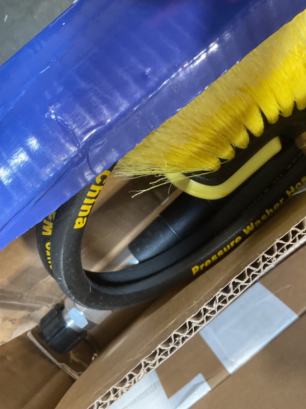 Photo 1 of **SCRAPES**janz 24 FT, Aluminum Telescoping Pressure Washer Wand with 2 Pressure Washer Extension Wands,Gutter Cleaner Attachment, 7 Spray Nozzle Tips, 2 Hose Inlet Adapters, Pivoting Coupler and Support Harness