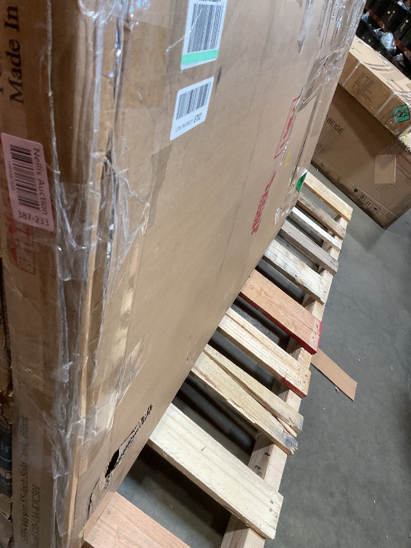 Photo 1 of **SELLING FOR PARTS. MAJOR DAMAGE TO DESKTOP**SHW Mission 55-Inch Home Office Computer Desk, Black