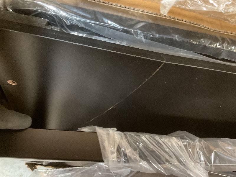 Photo 1 of **SELLING FOR PARTS. MAJOR DAMAGE TO DESKTOP**SHW Mission 55-Inch Home Office Computer Desk, Black